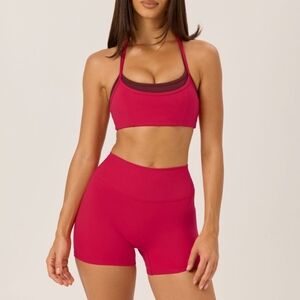 CSB - Serenity 4" Invisible Scrunch Shorts - Strawberry